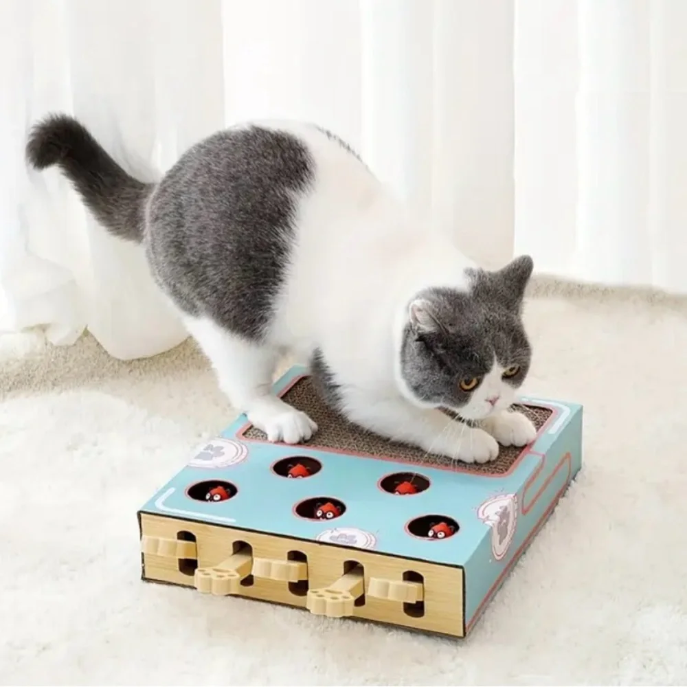 1 pc Whisker Wonders Interactive Cat Scratching Board with Pop-Up Birds
